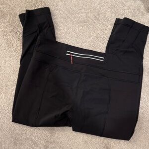 Women’s Crop Black Athletic Leggings